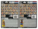 "G.I. JOE - A REAL AMERICAN HERO" CARDED COBRA ACTION FIGURE TRIO.