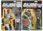 "G.I. JOE - A REAL AMERICAN HERO" CARDED JOES ACTION FIGURE LOT.