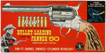 "MATTEL BULLET-LOADING FANNER-50" BOXED SMOKING CAP PISTOL.