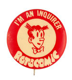 DAGWOOD RARE PHILA. SUNDAY COMIC BUTTON.