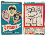 "THE THREE STOOGES CANDY & TOY" BOX.