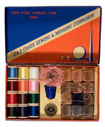 1939 NYWF SEWING KIT/BUTTON LOT.