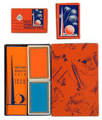 1939 NYWF TWO-PIECE BOXED CARD DECKS.