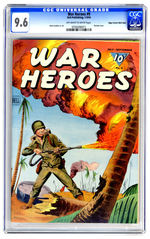 WAR HEROES #9 JULY/SEPTEMBER 1944 CGC 9.6 OFF-WHITE TO WHITE PAGES MILE HIGH COPY.