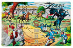 "ZORRO TARGET BOARD WITH DART SHOOTING RIFLE" BOXED SET.