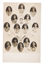 "AUSTIN 1912 STATE CHAMPS" REAL PHOTO POSTCARD WITH HOF MEMBER BURLEIGH GRIMES.