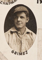 "AUSTIN 1912 STATE CHAMPS" REAL PHOTO POSTCARD WITH HOF MEMBER BURLEIGH GRIMES.