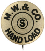 RARE 1896-98 GUNPOWDER BUTTON FROM MONTGOMERY WARD.