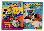 "MICKEY MOUSE ANNUAL" ENGLISH HARDCOVER PAIR.