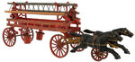 WILKINS CAST IRON HORSE-DRAWN HOOK & LADDER.