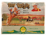 "KING OF THE COWBOYS - ROY ROGERS" BOXED WRIST WATCH & JEWELRY SET.