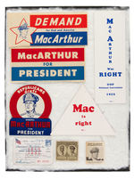 DOUGLAS MacARTHUR GROUP OF 14 ITEMS.