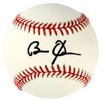 BARACK OBAMA SIGNED MAJOR LEAGUE BASEBALL.