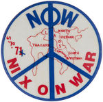 VIETNAM WAR RARE ANTI-NIXON BUTTON.