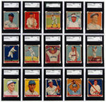 1933 GOUDEY EXTENSIVE LOT INCLUDING SGC GRADED CARDS.