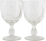 RARE PAIR OF 1872 GRANT/WILSON AND GREELEY/BROWN GOBLETS .