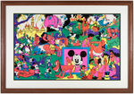 DISNEYLAND MEMORIAL ORGY FRAMED UNAUTHORIZED RISQUE POSTER.