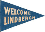 CHARLES LINDBERGH PENNANT PAIR & PRINT.