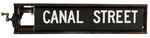 NEW YORK CITY SUBWAY DESTINATION SIGN BOX & HANGER STRAP.