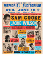 SOUL REVUE CONCERT POSTER FEATURING SAM COOKE & JACKIE WILSON.