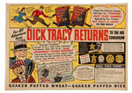 DICK TRACY CLUB PROMO AD, 1939 CLUB MANUAL, PROMOTION RECORD AND FOUR RARE LETTERS AWARDING RANKS.