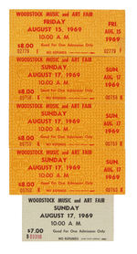 "WOODSTOCK" TICKET LOT.