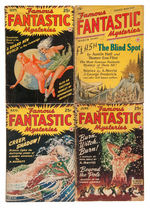 EIGHT PULPS WITH VIRGIL FINLAY COVERS/1953 FINLAY PORTFOLIO.