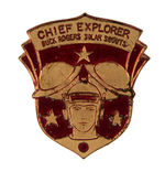 "CHIEF EXPLORER BUCK ROGERS SOLAR SCOUTS" 1936 HIGHEST RANK CLUB BADGE.