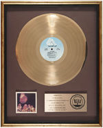 "OUTLAWS - BRING IT BACK ALIVE" ELABORATE RIAA GOLD RECORD AWARD DISPLAY.