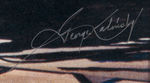 FRANK SINATRA AT MADISON SQUARE GARDEN GEORGE KALINSKY SIGNED & FRAMED OVER-SIZED PHOTO.
