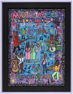 JAMES RIZZI "MONTREUX JAZZ FESTIVAL #31" SIGNED & NUMBERED LIMITED EDITION FRAMED SERIGRAPH 3D A/P.