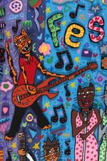 JAMES RIZZI "MONTREUX JAZZ FESTIVAL #31" SIGNED & NUMBERED LIMITED EDITION FRAMED SERIGRAPH 3D A/P.
