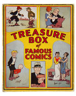 "TREASURE BOX OF FAMOUS COMICS" COMIC STRIP REPRINT BOOK BOXED SET.