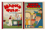 "TREASURE BOX OF FAMOUS COMICS" COMIC STRIP REPRINT BOOK BOXED SET.