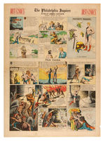 “FLASH GORDON/JUNGLE JIM” 1934-1938 LOT OF 66 FULL SIZE SUNDAY PAGES.