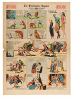 “FLASH GORDON/JUNGLE JIM” 1934-1938 LOT OF 66 FULL SIZE SUNDAY PAGES.