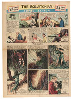 “FLASH GORDON/JUNGLE JIM” 1934-1938 LOT OF 66 FULL SIZE SUNDAY PAGES.