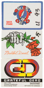 GRATEFUL DEAD BACKSTAGE PASSES LOT.