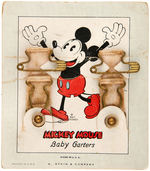 "MICKEY MOUSE BABY GARTERS" CARDED BABY FASHION ACCESSORY.