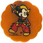 MICKEY AS COWBOY AND “CINDERELLA” PAIR OF CATALIN PLASTIC PENCIL SHARPENERS.