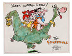 DICK BICKENBACH PERSONAL ART KIT & PAIR OF HANNA-BARBERA ILLUSTRATIONS.