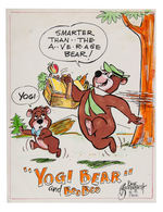 DICK BICKENBACH PERSONAL ART KIT & PAIR OF HANNA-BARBERA ILLUSTRATIONS.