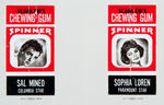 "SCANLEN'S SPINNER GUM" DISPLAY BOX AND UNCUT WRAPPER SHEET.