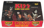 "KISS" DONRUSS FULL GUM CARD DISPLAY BOX.