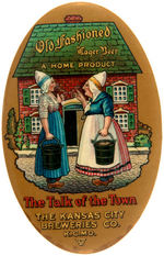 "OLD FASHIONED LAGER BEER A HOME PRODUCT" MIRROR FROM K.C. MO. BREWERY.