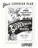 "SUPERMAN AND THE MOLE MEN" CAMPAIGN PLAN PRESSBOOK FOLDER