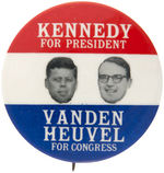 JOHN KENNEDY 1960 COATTAIL SHOWING WILLIAM VANDEN HUEVEL WHO LOST TO JOHN LINDSAY.