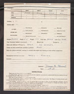 JAMES STEWART SIGNED & FILLED OUT MILITARY QUESTIONNAIRE FRAMED DISPLAY.