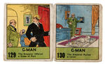 "G-MAN BIG LITTLE BOOK" STRIP CARD PAIR.