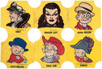 COMIC STRIP CHARACTERS BREAD END LABEL SET.